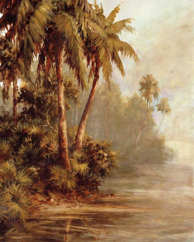 Hidden Bank White Modern Wood Framed Art Print with Double Matting by Malarz