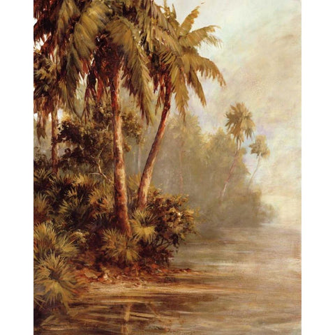 Hidden Bank White Modern Wood Framed Art Print by Malarz