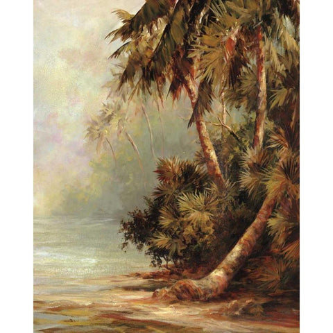 Hidden Cove Black Modern Wood Framed Art Print with Double Matting by Malarz