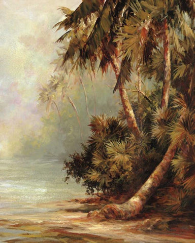 Hidden Cove Black Ornate Wood Framed Art Print with Double Matting by Malarz