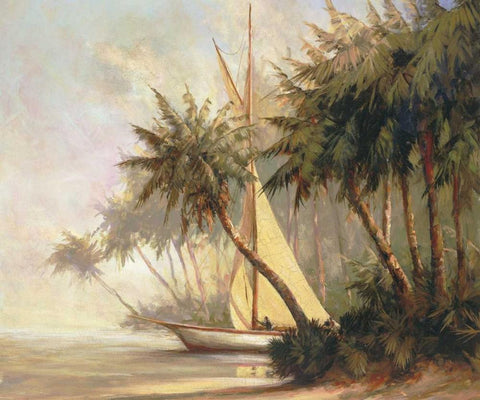 Leaving Out Black Ornate Wood Framed Art Print with Double Matting by Malarz