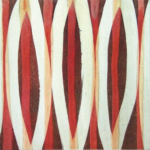Carousing Closed II White Modern Wood Framed Art Print with Double Matting by Miller, Allison G