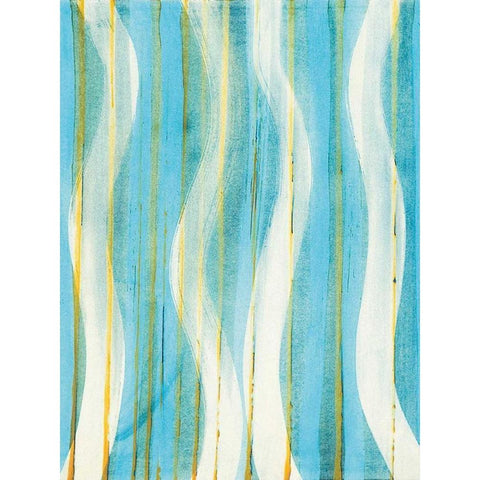 Carousing with Lines II Black Modern Wood Framed Art Print with Double Matting by Miller, Allison G