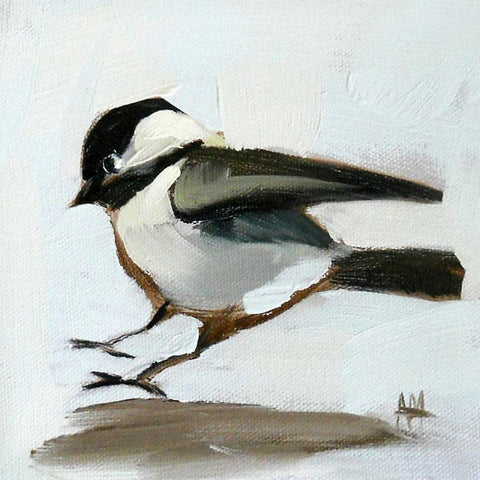 Coming In for a Landing Black Modern Wood Framed Art Print with Double Matting by Moulton, Angela