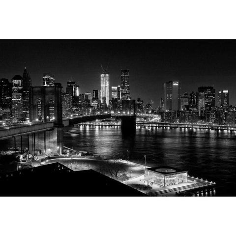 The Carousel White Modern Wood Framed Art Print by Mikaels, Natalie