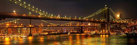 Three Bridges White Modern Wood Framed Art Print with Double Matting by Mikaels, Natalie