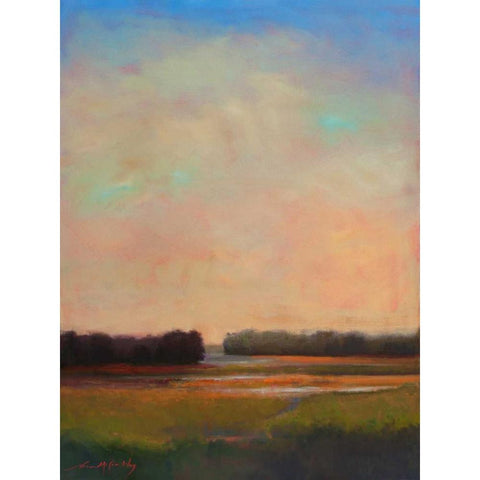 Shifting Tide White Modern Wood Framed Art Print by McCarthy, William