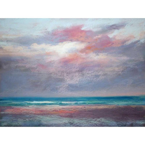 Back to the Beach Black Modern Wood Framed Art Print by Margulis, Karen