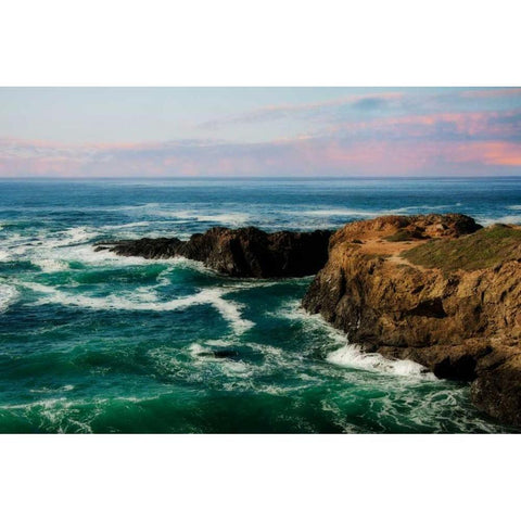 California Dream Gold Ornate Wood Framed Art Print with Double Matting by Mikaels, Natalie