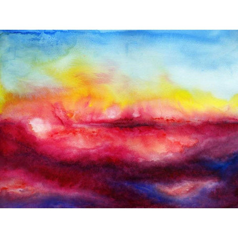 Kiss of Life II Black Modern Wood Framed Art Print with Double Matting by Maldonado, Jacqueline