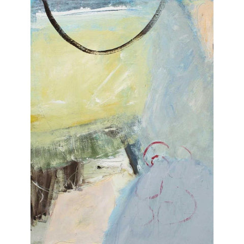 Spindrift Black Modern Wood Framed Art Print with Double Matting by Mankin, David