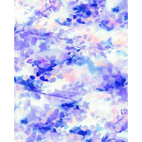 Canopy Purple White Modern Wood Framed Art Print by Maldonado, Jacqueline