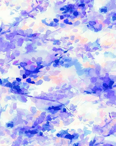 Canopy Purple White Modern Wood Framed Art Print with Double Matting by Maldonado, Jacqueline