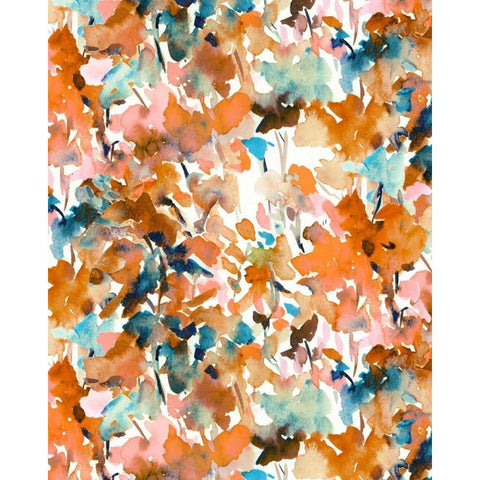 Local Color Orange White Modern Wood Framed Art Print by Maldonado, Jacqueline