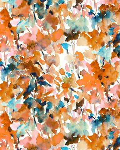 Local Color Orange White Modern Wood Framed Art Print with Double Matting by Maldonado, Jacqueline