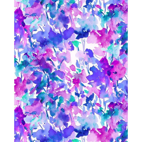 Local Color Purple White Modern Wood Framed Art Print by Maldonado, Jacqueline