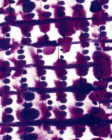 Parallel Purple Mauve Black Ornate Wood Framed Art Print with Double Matting by Maldonado, Jacqueline