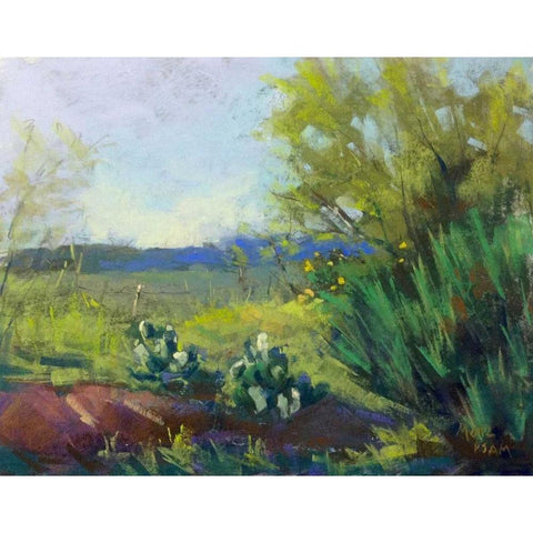 Above San Angelo Gold Ornate Wood Framed Art Print with Double Matting by Mertz, Nancie King