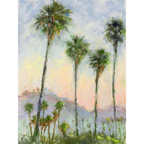 Carlton Sunrise Gold Ornate Wood Framed Art Print with Double Matting by Mertz, Nancie King