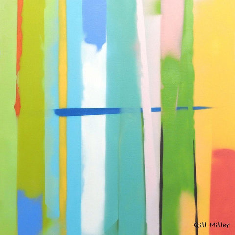 Urban Summer 2 White Modern Wood Framed Art Print by Miller, Gil
