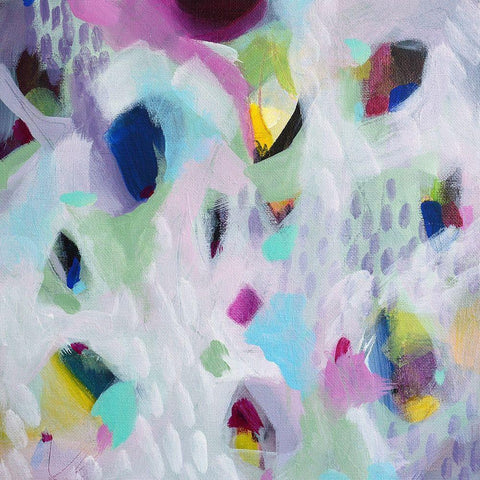Abstract 171 White Modern Wood Framed Art Print with Double Matting by Marrison, TA