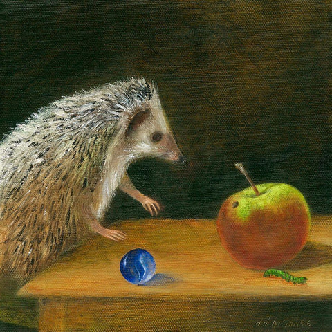 Helmut Black Ornate Wood Framed Art Print with Double Matting by McInnes, DD