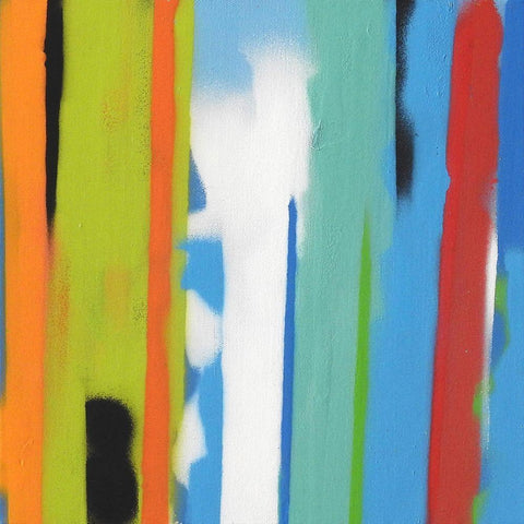 Urban Summer 23 White Modern Wood Framed Art Print by Miller, Gill