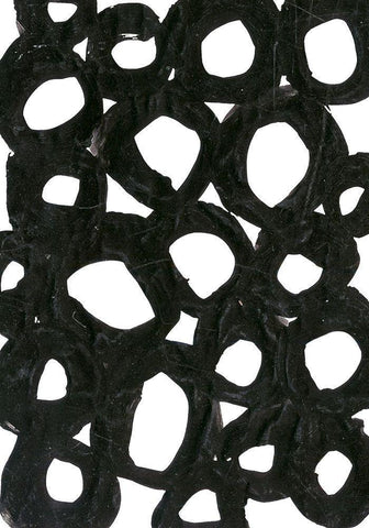 Experimental 1 Black Ornate Wood Framed Art Print with Double Matting by Morioke