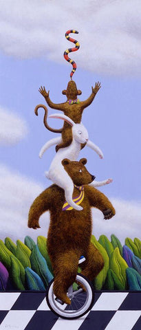 The Talent Show Black Ornate Wood Framed Art Print with Double Matting by Miles, Chris