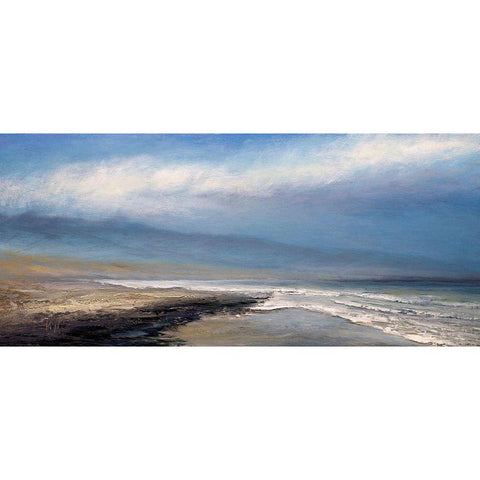 Eye of God White Modern Wood Framed Art Print by Mote, Michael
