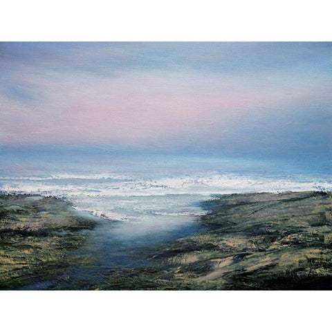 Soft Light No. 2 Black Modern Wood Framed Art Print with Double Matting by Mote, Michael
