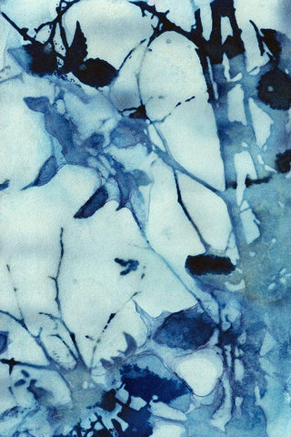 Abstraction Black Ornate Wood Framed Art Print with Double Matting by McCurdy, Krista