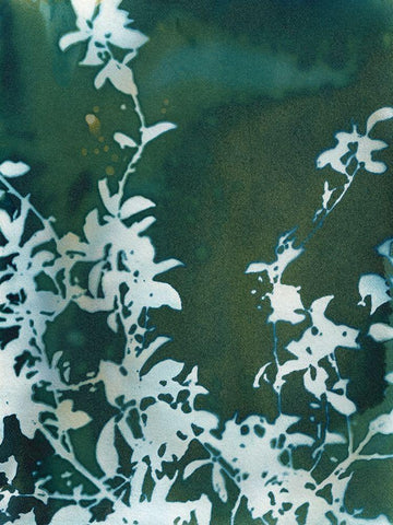 Dark Garden White Modern Wood Framed Art Print with Double Matting by McCurdy, Krista