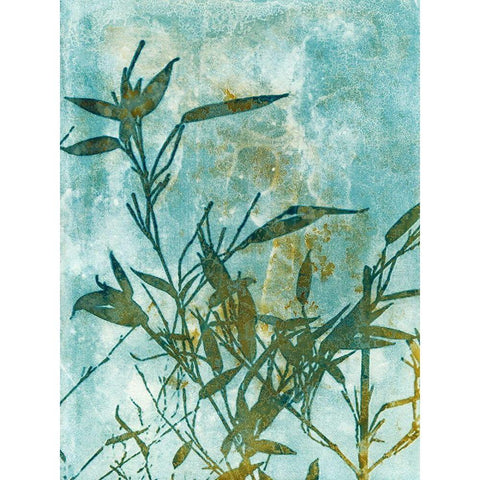 Leafy Bamboo White Modern Wood Framed Art Print by McCurdy, Krista