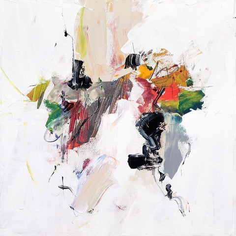 Go for It White Modern Wood Framed Art Print by McCourt, Suzanne
