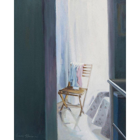 Noon in August Black Modern Wood Framed Art Print by Merino, Carmen