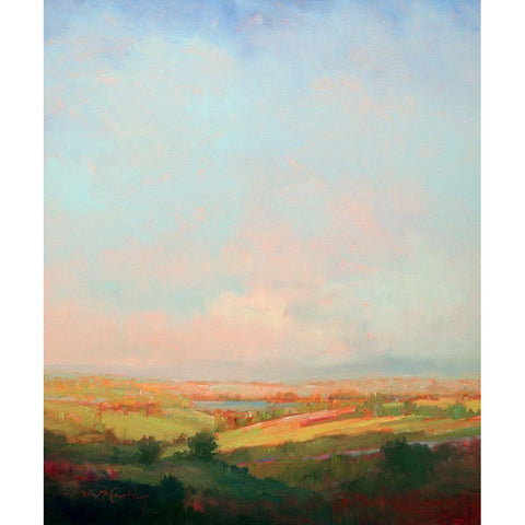 Summer Bliss White Modern Wood Framed Art Print by McCarthy, William