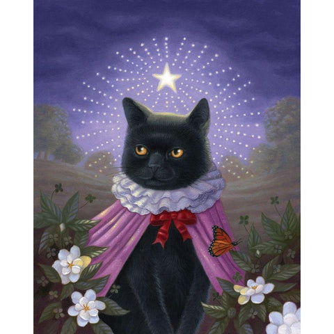 Her Charms Black Modern Wood Framed Art Print by Matarazzo, Gina