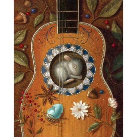 A Residence of Resonance White Modern Wood Framed Art Print by Matarazzo, Gina