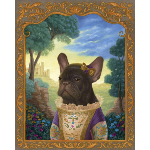 Henrietta in Her Wildest Dreams White Modern Wood Framed Art Print by Matarazzo, Gina