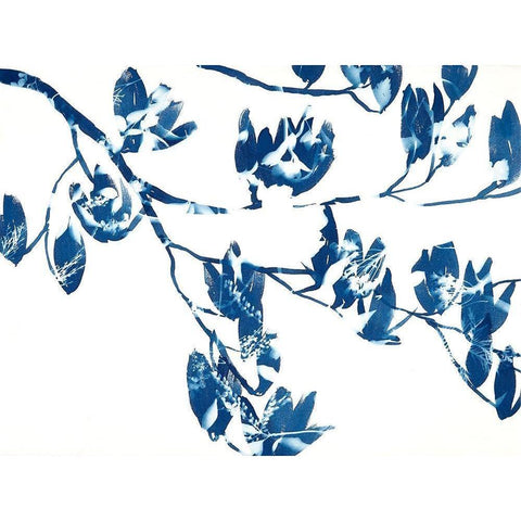 Magnolia White Modern Wood Framed Art Print by MacCollum, Cynthia