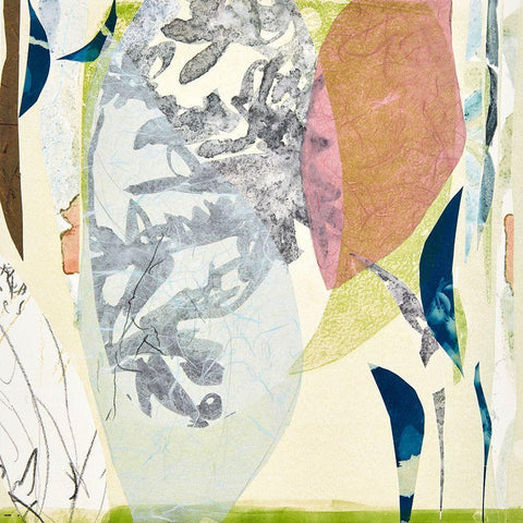 Miyako White Modern Wood Framed Art Print with Double Matting by MacCollum, Cynthia