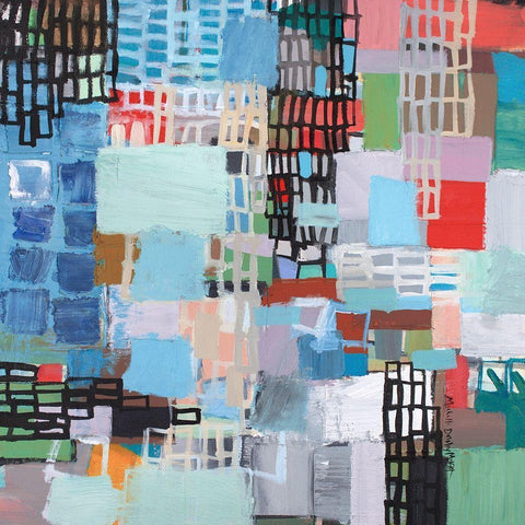 Within The Other Black Modern Wood Framed Art Print by Moffitt, Michelle Daisley