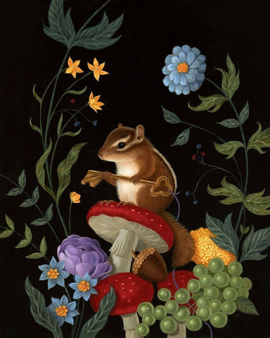 The Littlest Sentinel Black Ornate Wood Framed Art Print with Double Matting by Matarazzo, Gina