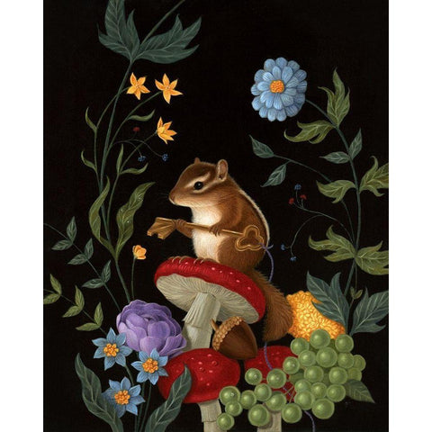 The Littlest Sentinel Black Modern Wood Framed Art Print by Matarazzo, Gina