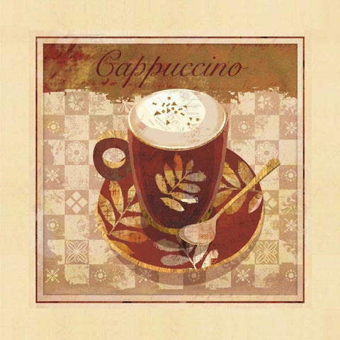 Cappuccino Gold Ornate Wood Framed Art Print with Double Matting by Maron, Linda