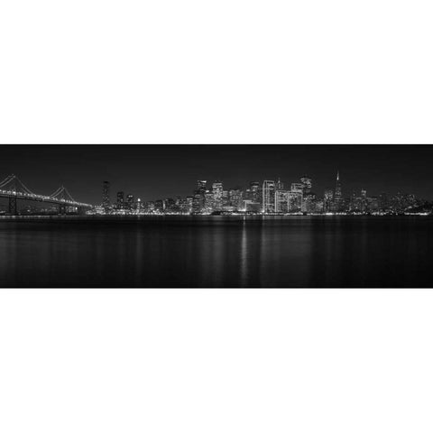 City by the Bay Treasure Island CA Gold Ornate Wood Framed Art Print with Double Matting by Melville, Craig