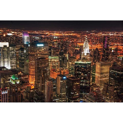 Diamonds in the Sky Black Modern Wood Framed Art Print by Mikaels, Natalie