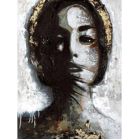 Golden Madonna Gold Ornate Wood Framed Art Print with Double Matting by Design Fabrikken