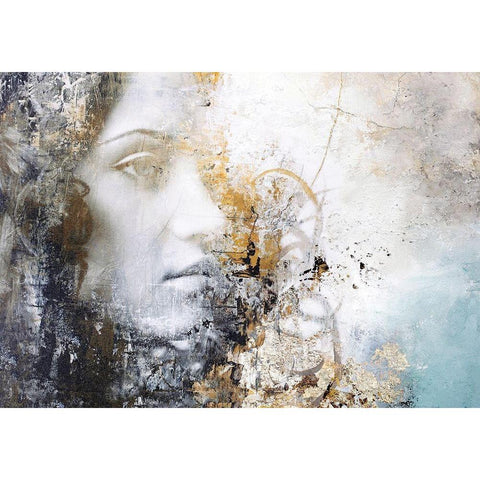 Gradient Gold Ornate Wood Framed Art Print with Double Matting by Design Fabrikken